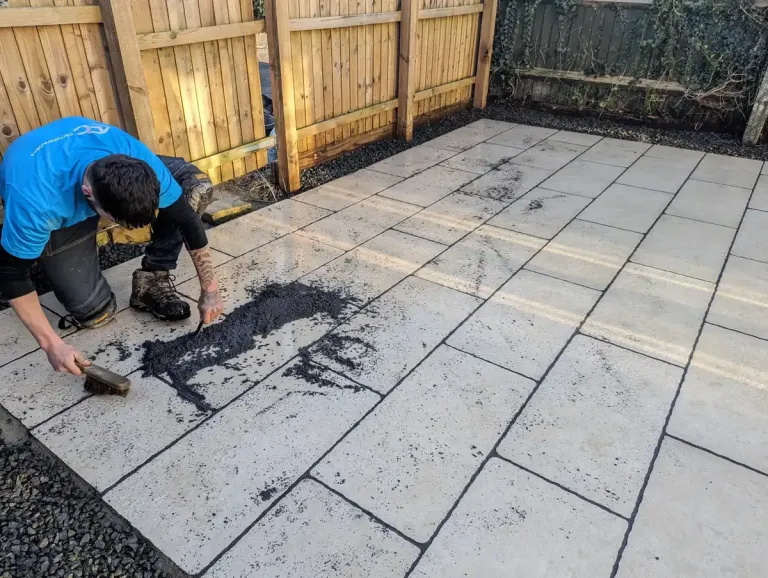 groundworker grouting patio