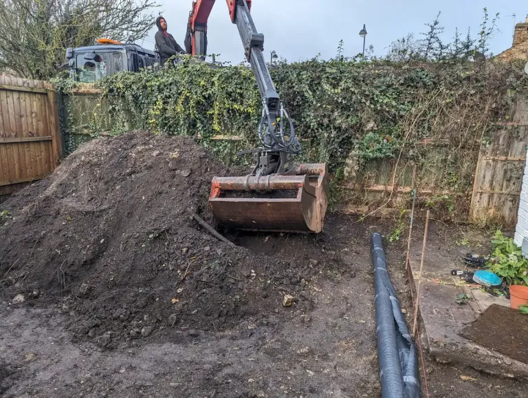 lorry collection excess mud